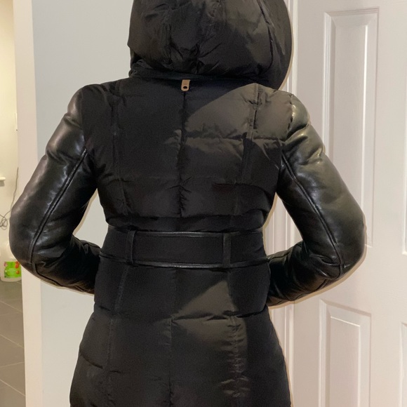 Mackage Down Parka Jacket with leather sleeves - Picture 5 of 10